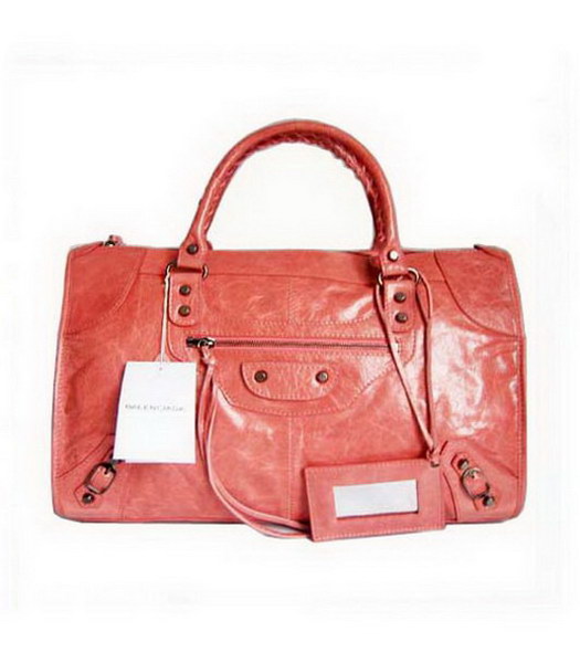 Balenciaga Le Dix motorcy Large Handbag_Pink